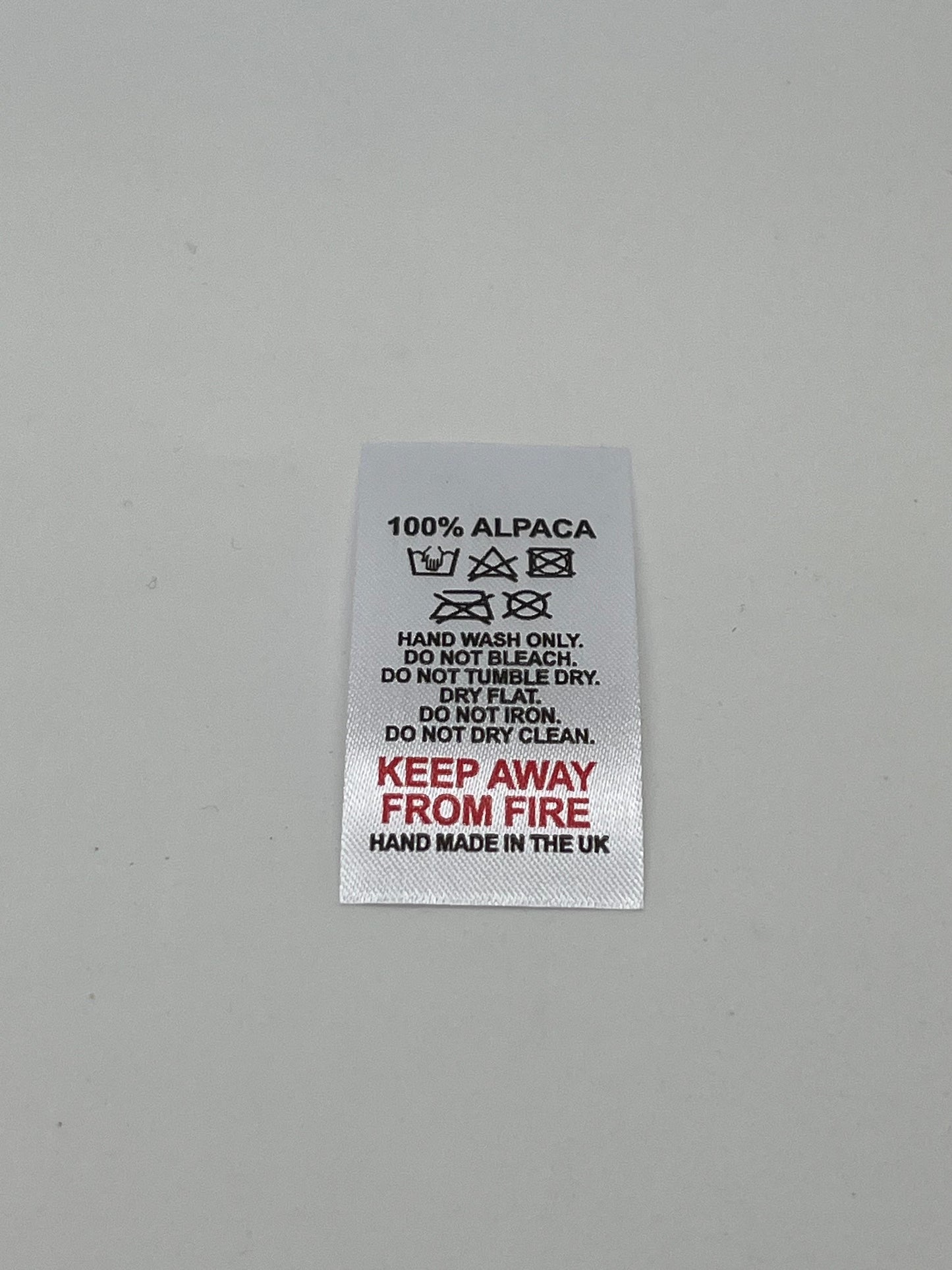 Poly-Satin Wash Care Labels various fibre contents (1)
