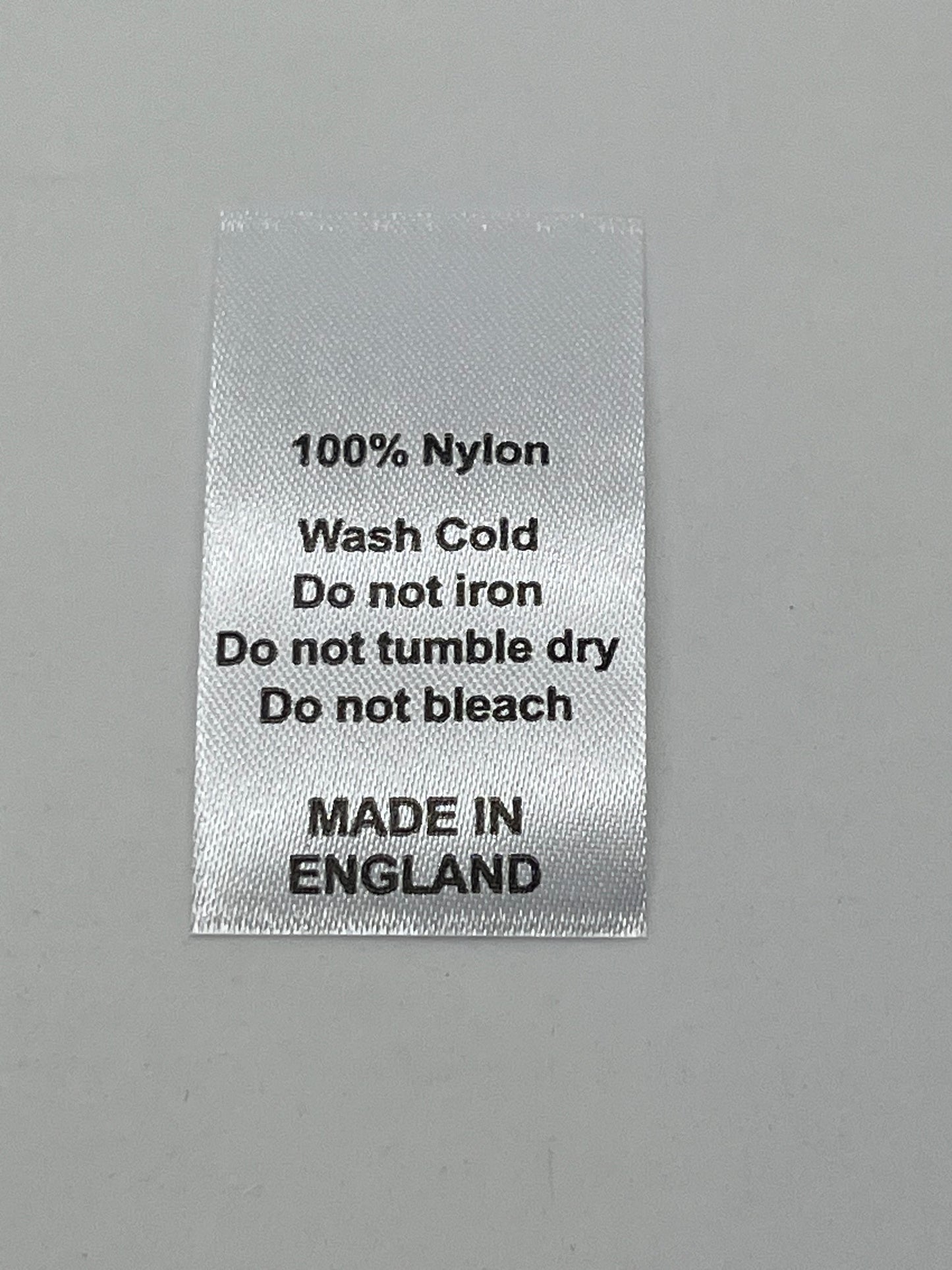Poly-Satin Wash Care Labels various fibre contents (5)