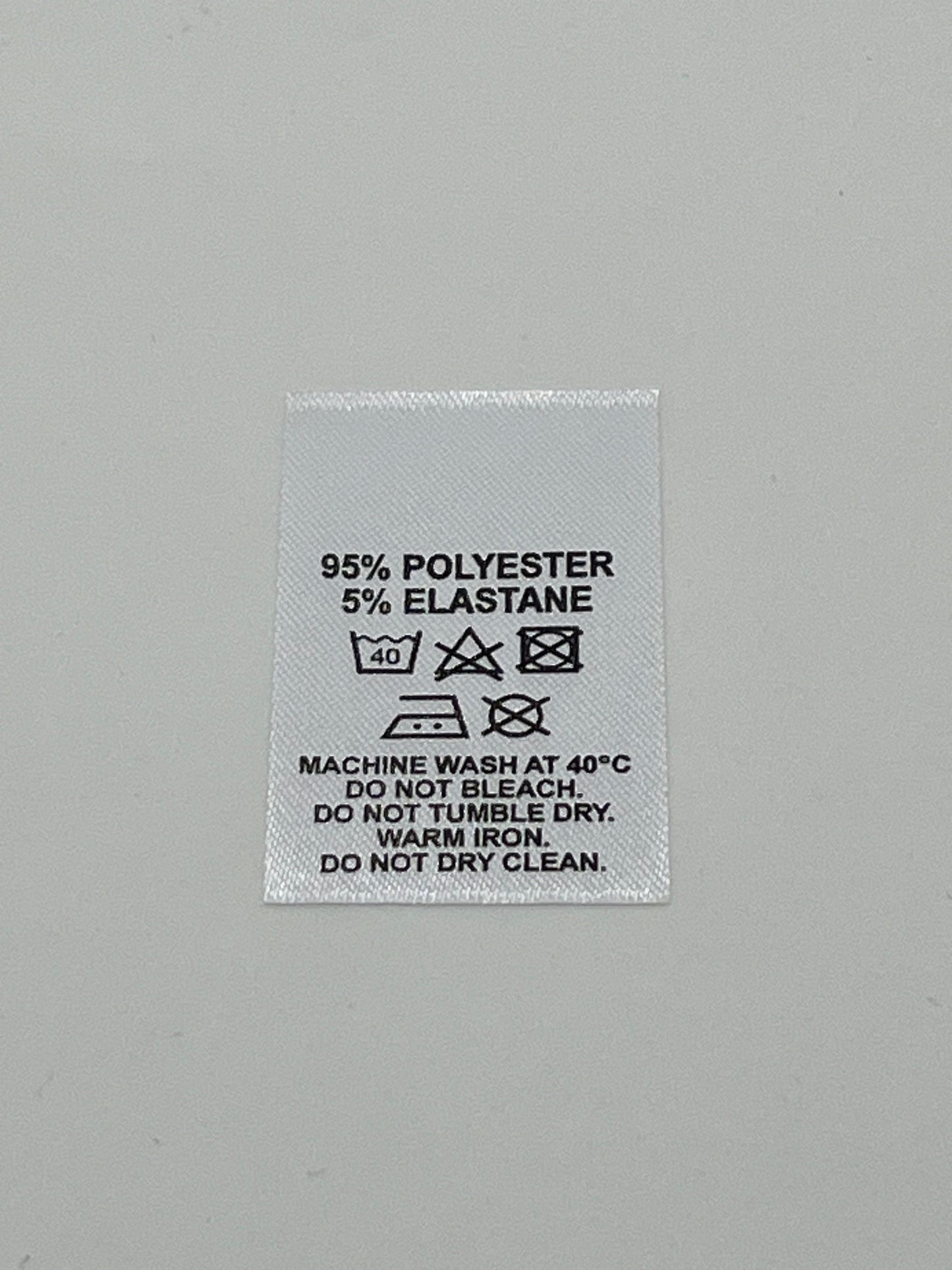 Poly-Satin Wash Care Labels various fibre contents (5)