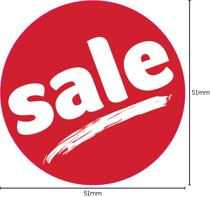 Sale adhesive stickers 51mm circles