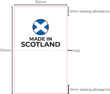 Made in Scotland - Printed Label (REF B22)