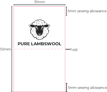 Pure Lambswool- Printed Label (REF B26)