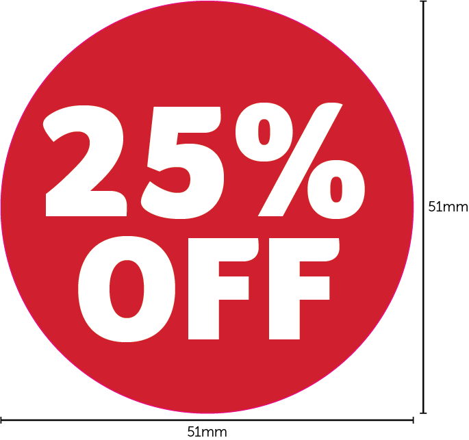 Sale adhesive stickers 51mm circles
