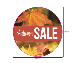 Sale adhesive stickers 51mm circles