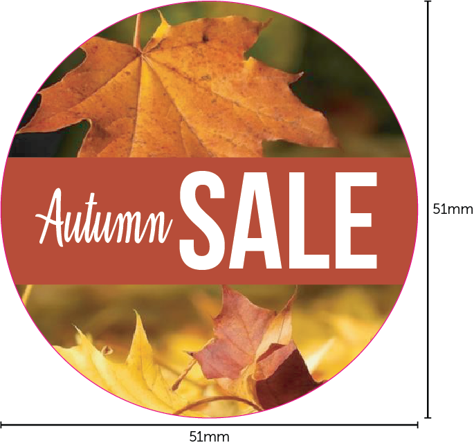 Sale adhesive stickers 51mm circles