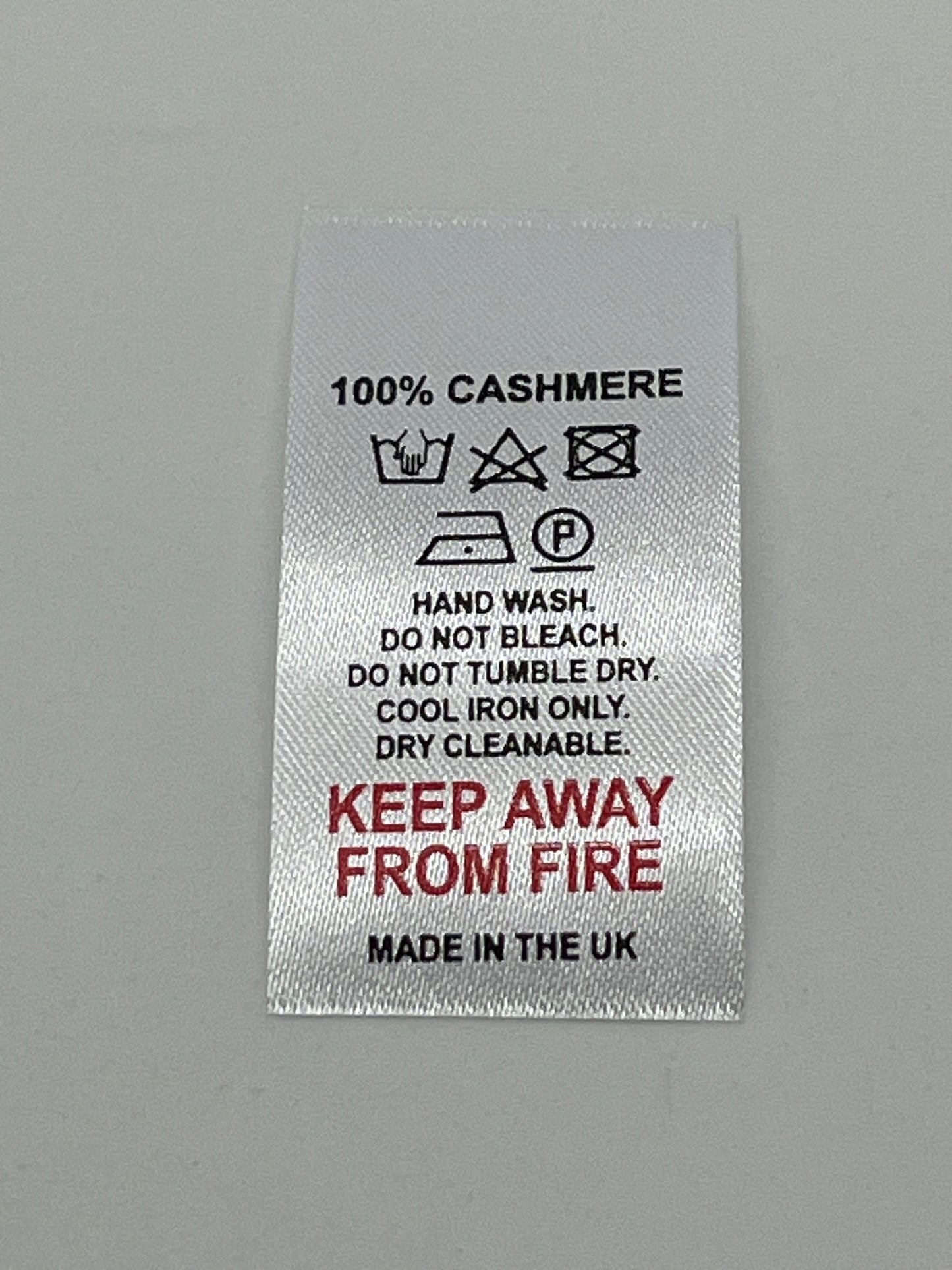 Poly-Satin Wash Care Labels various fibre contents (5)