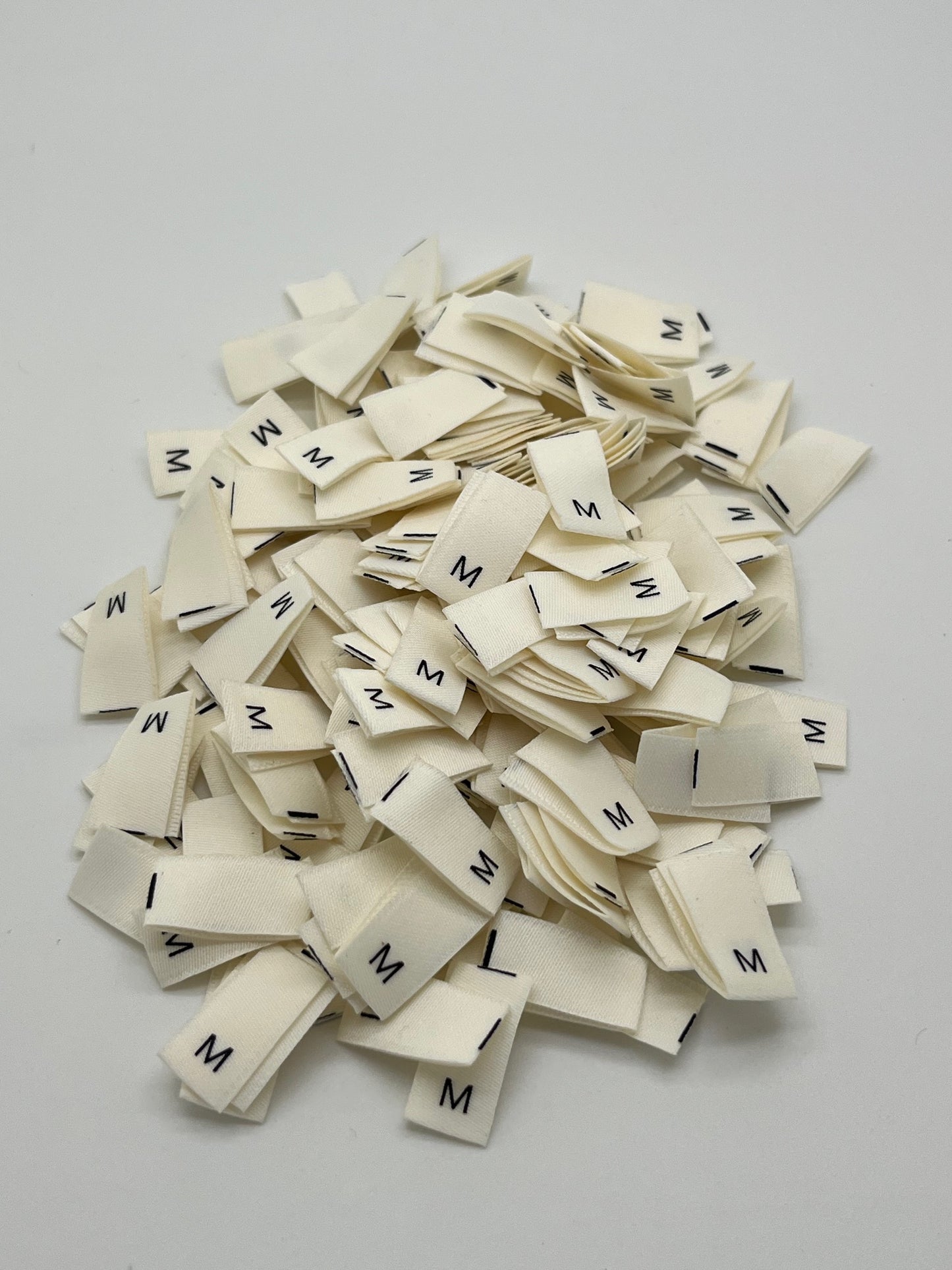 (XS – 2XL / S/M & M/L – Cream Size Labels