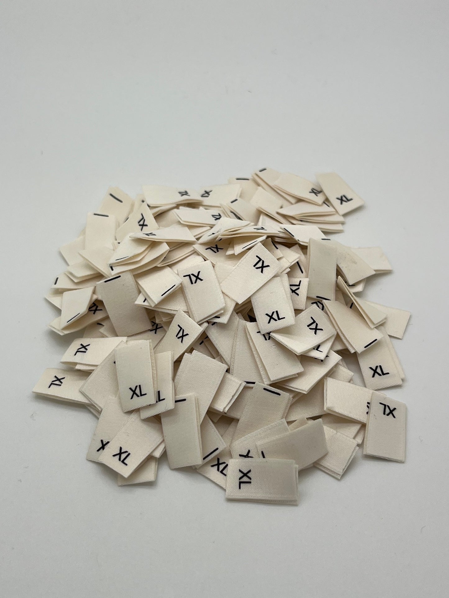 (XS – 2XL / S/M & M/L – Cream Size Labels