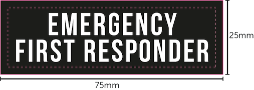 First Aid / First Responder - Woven Badges