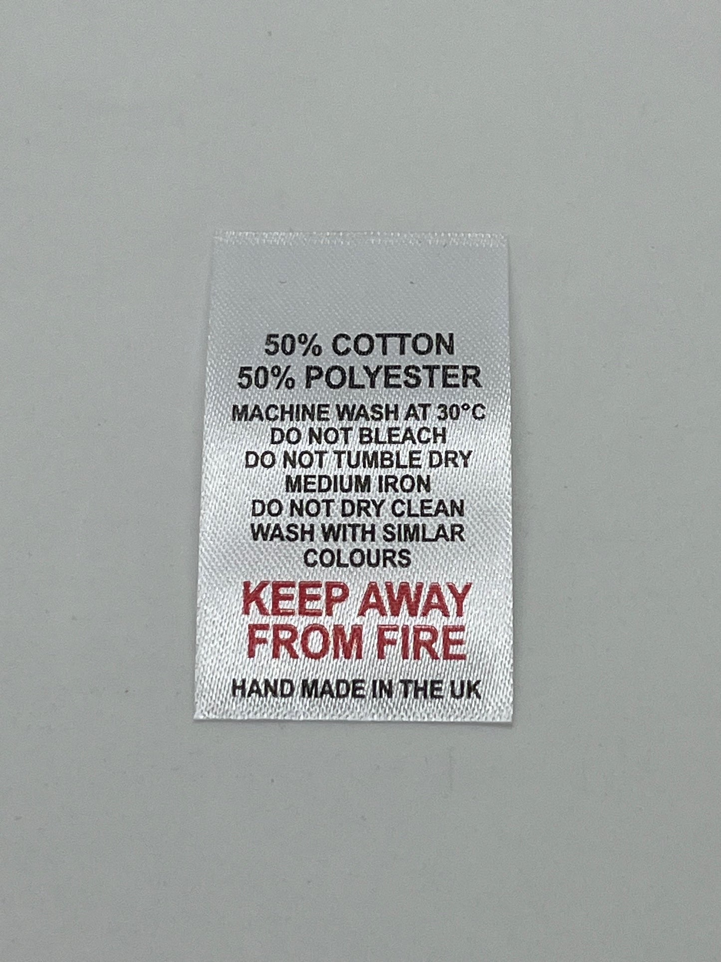 Text No Symbols – Wash Care Labels