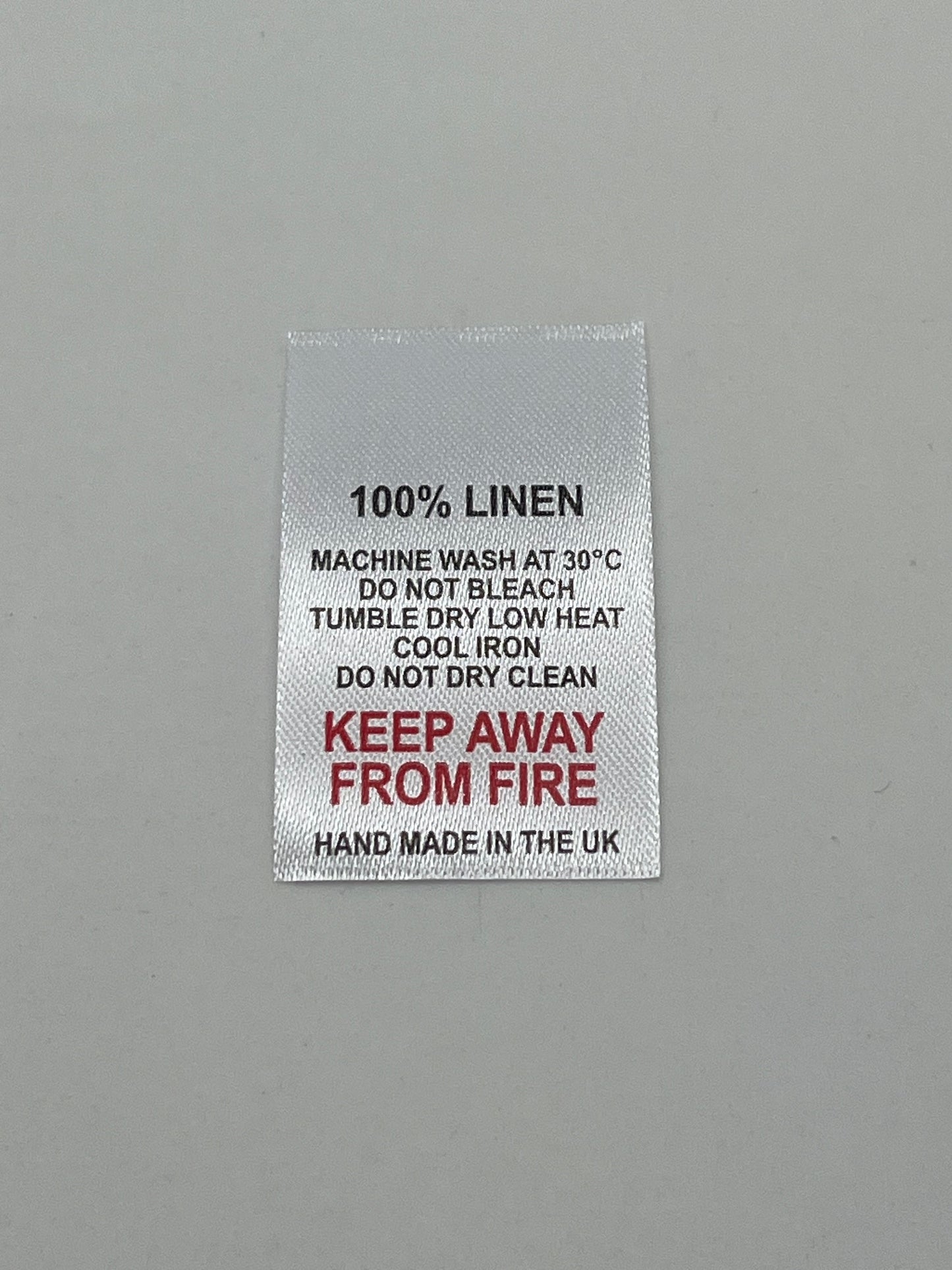 Text No Symbols – Wash Care Labels