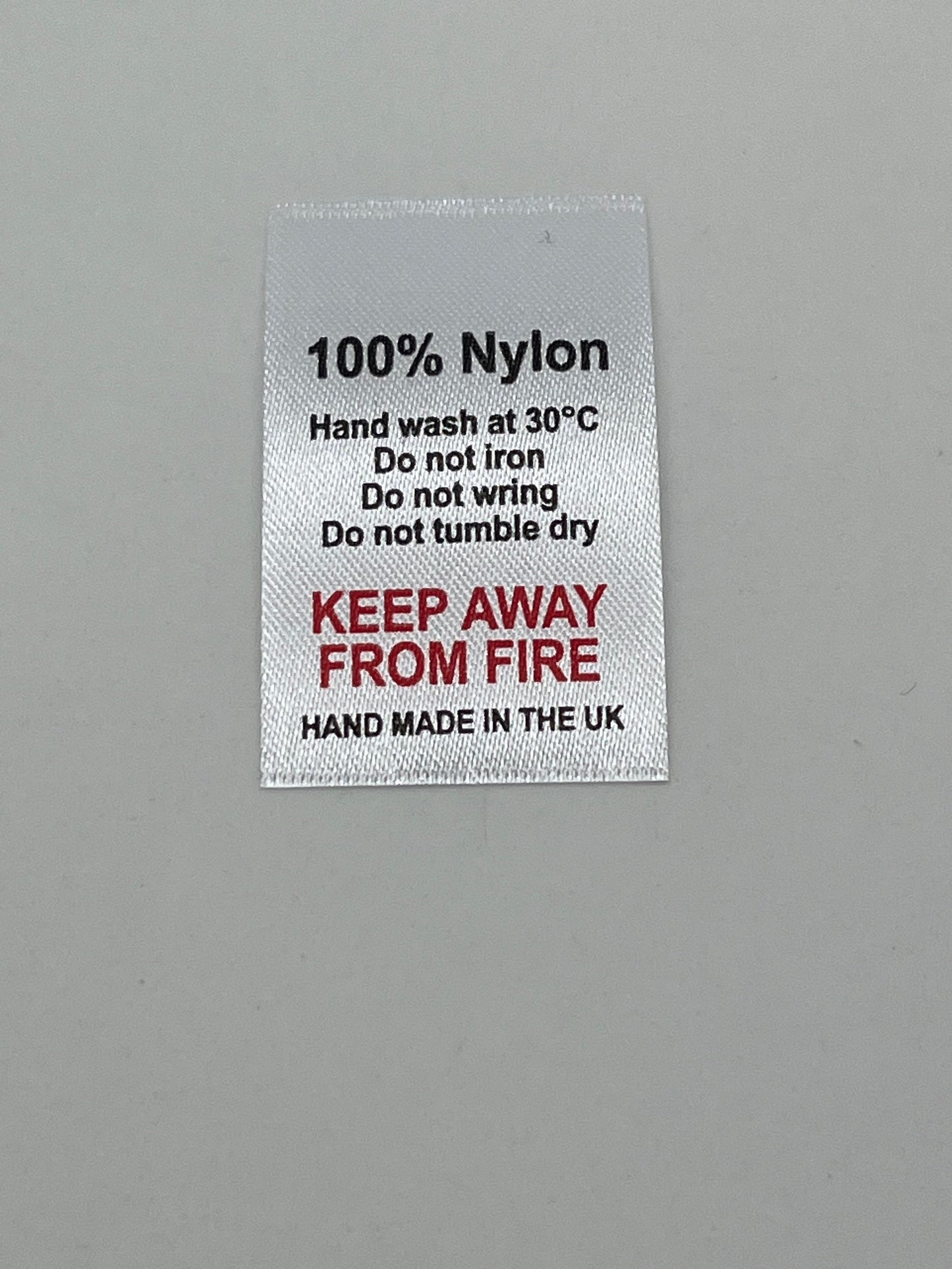 Text No Symbols – Wash Care Labels