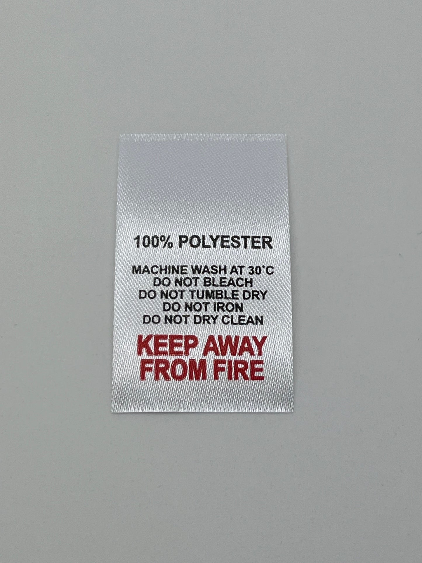 Text No Symbols – Wash Care Labels