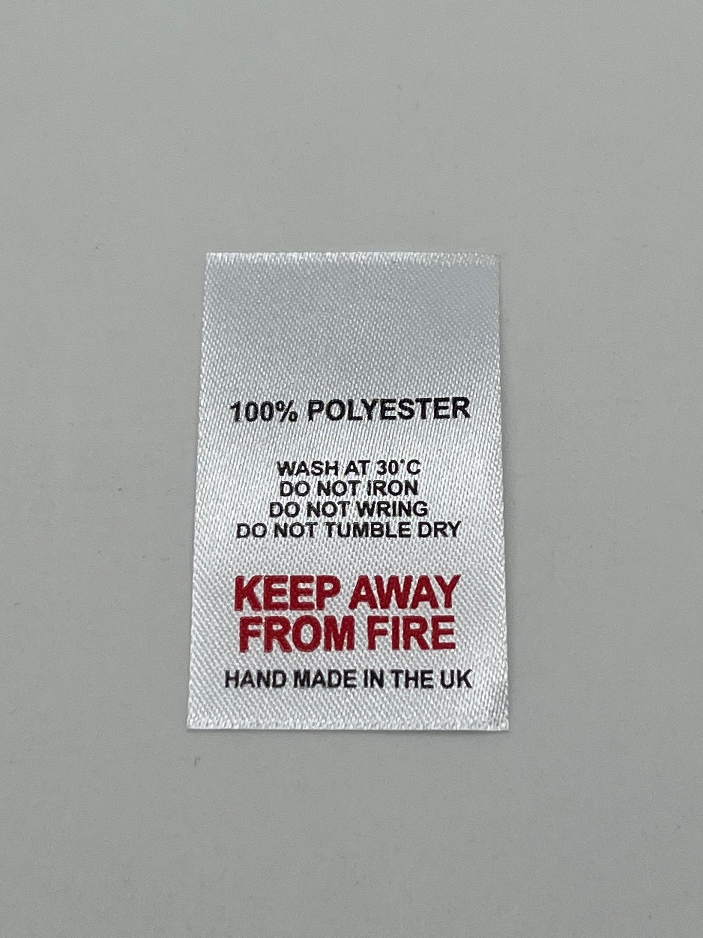 Text No Symbols – Wash Care Labels