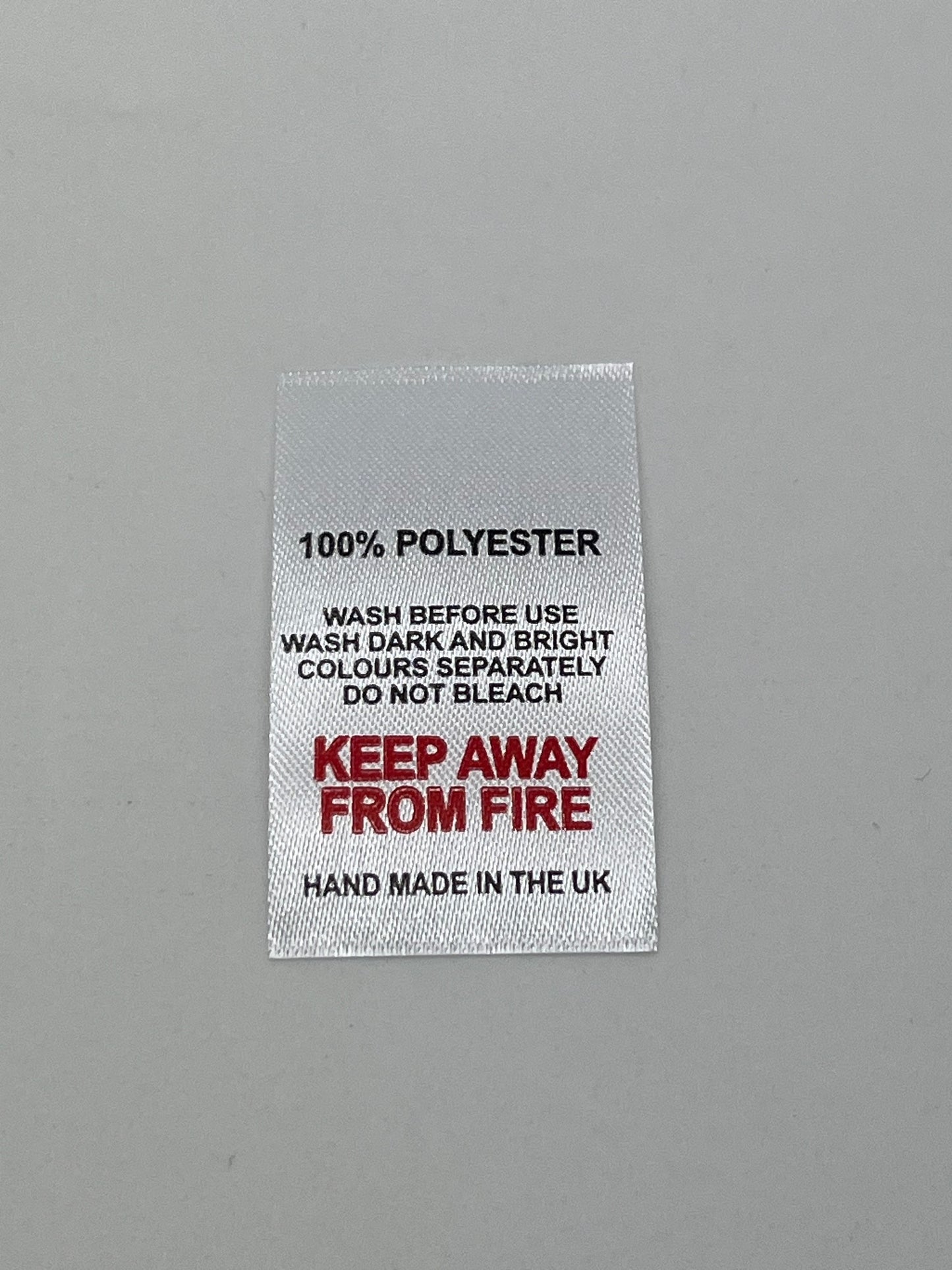 Text No Symbols – Wash Care Labels