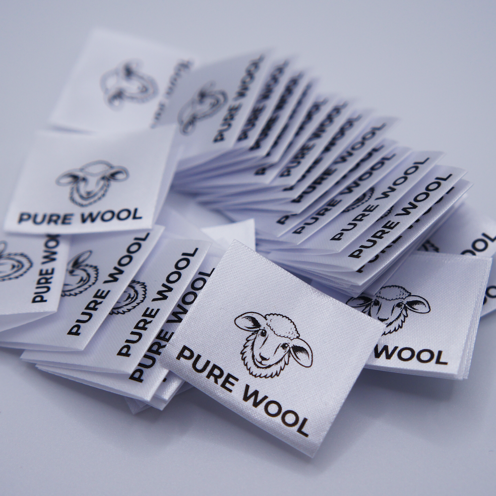 Pure Wool - Printed Label ( REF B25)