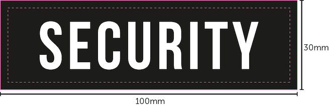 Security Guard - Woven Badges