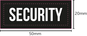 Security Guard - Woven Badges