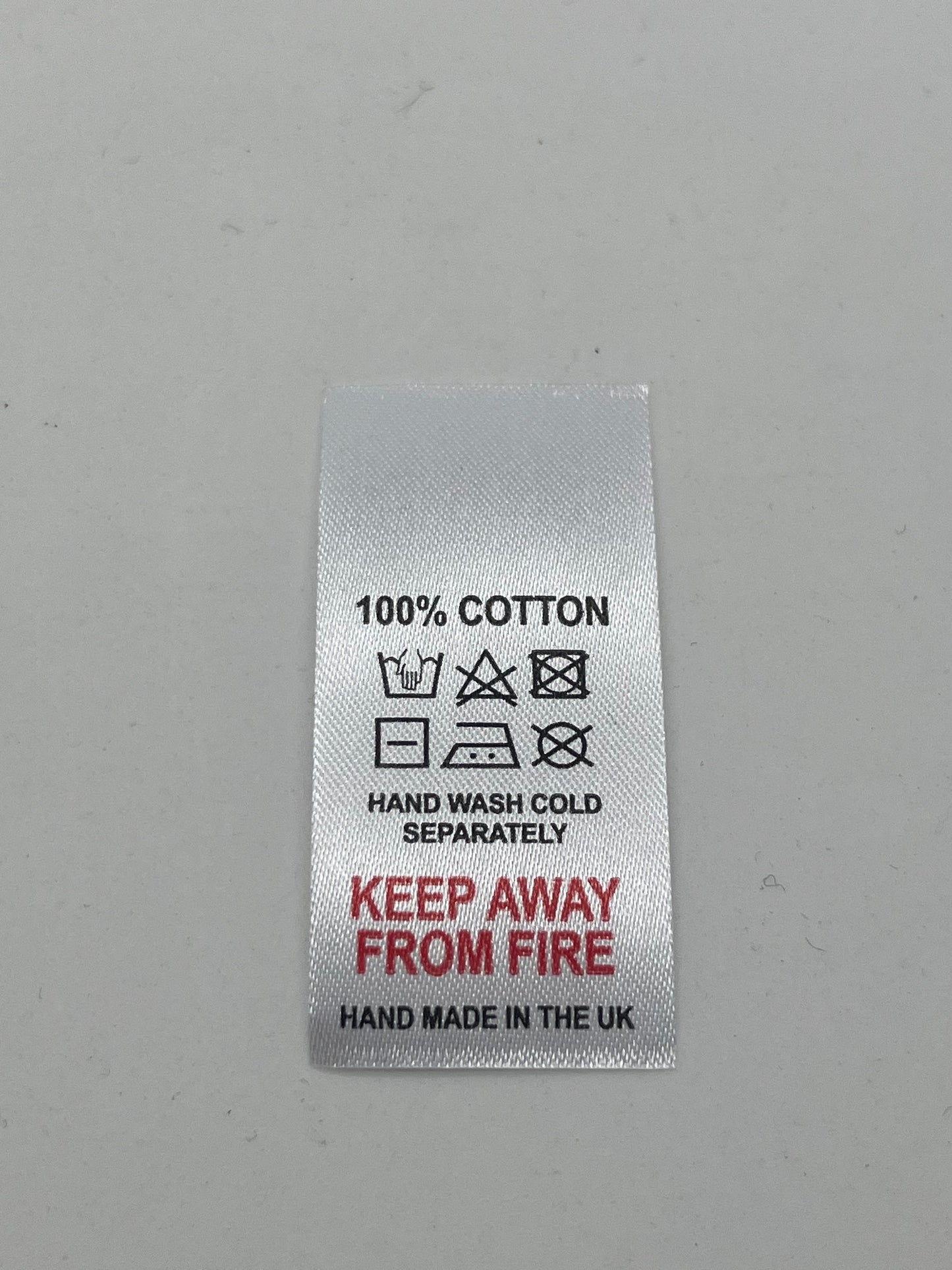 Poly-Satin Wash Care Labels various fibre contents (6)