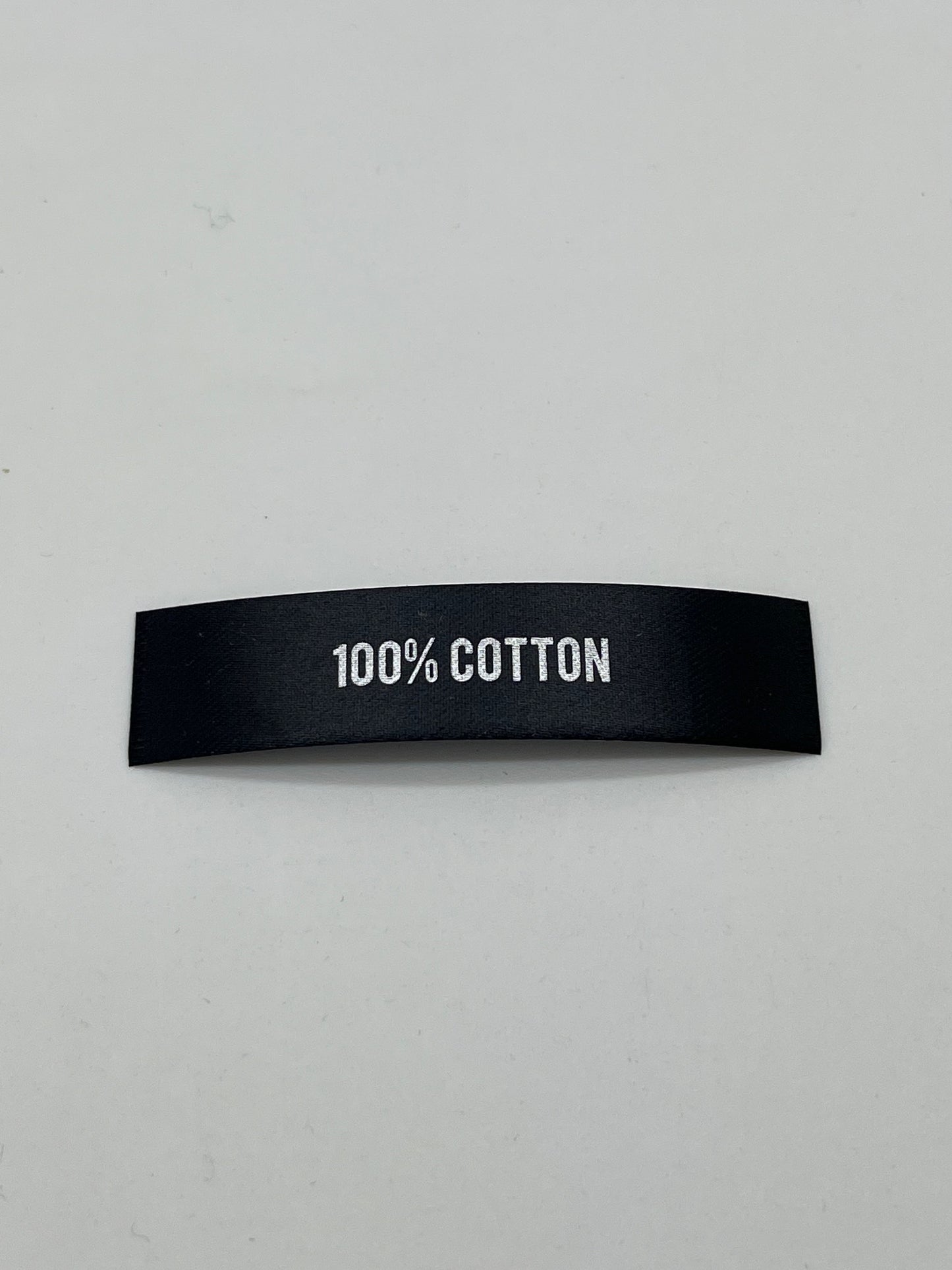 Black Poly-Satin Fibre Content – Garment Label