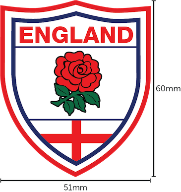 English Rose – Embroided Badge