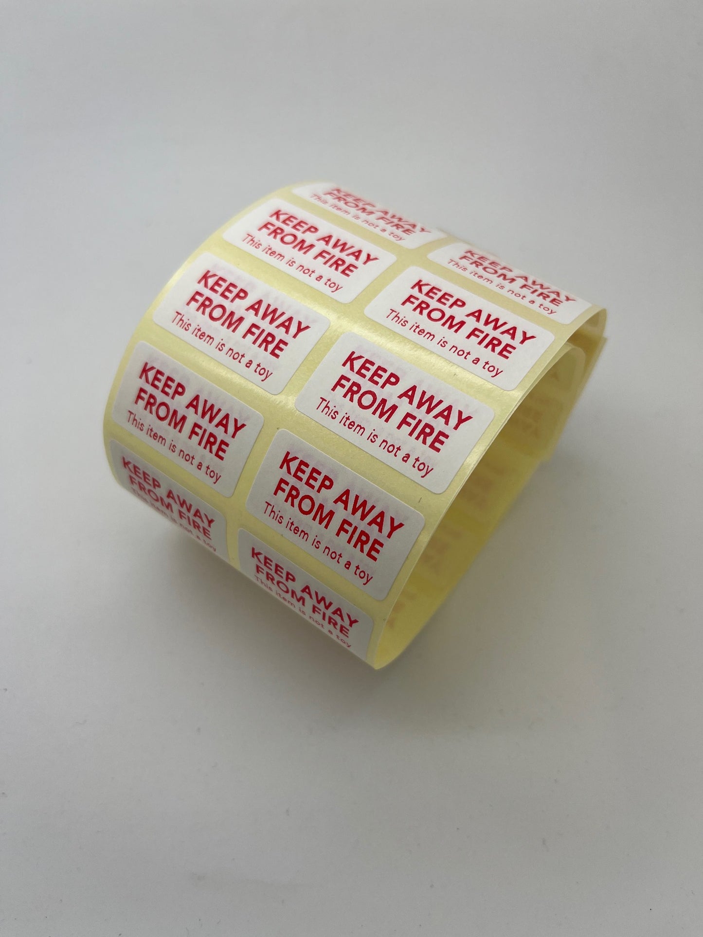 KEEP AWAY FROM FIRE - Warning Stickers
