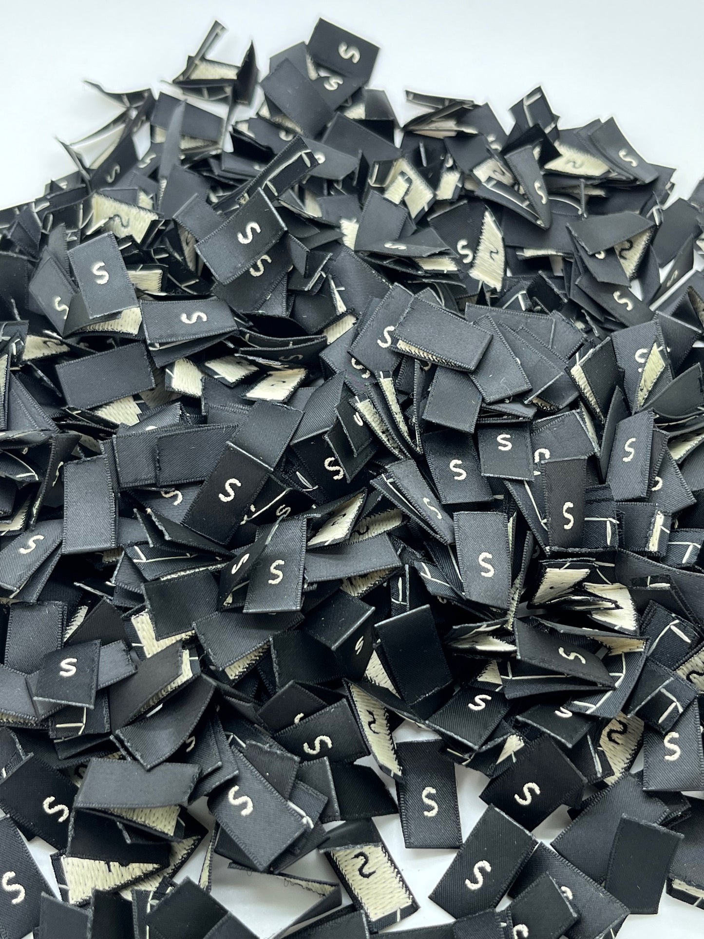 (S-XXL) – Black Size Labels