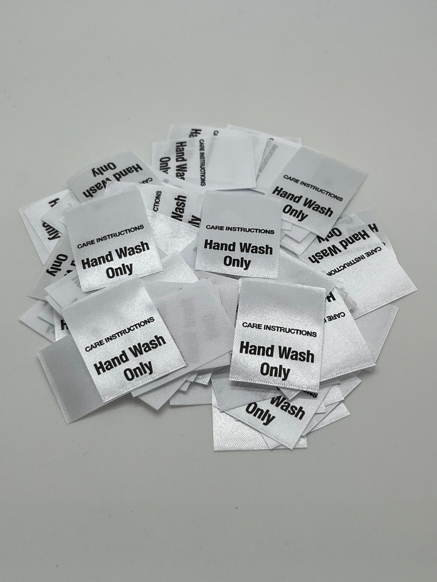 Worded Wash Instructions – Wash Care Labels