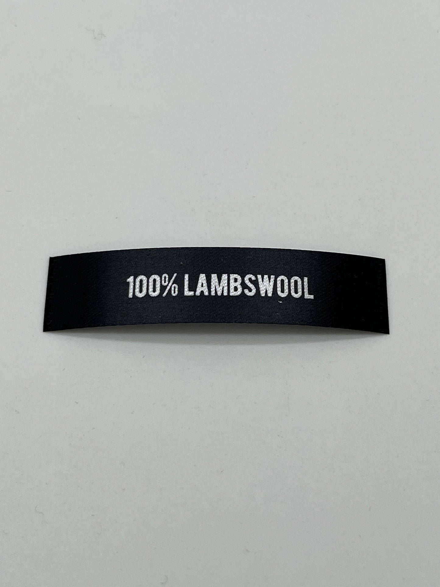 Black Poly-Satin Fibre Content – Garment Label