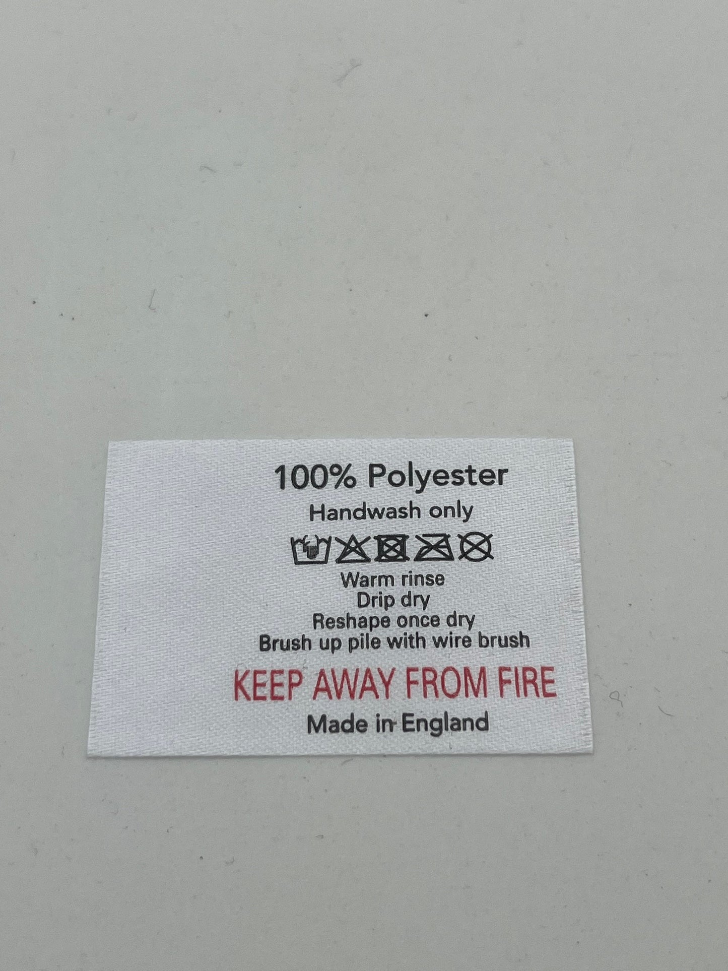Poly-Satin Wash Care Labels various fibre contents (6)