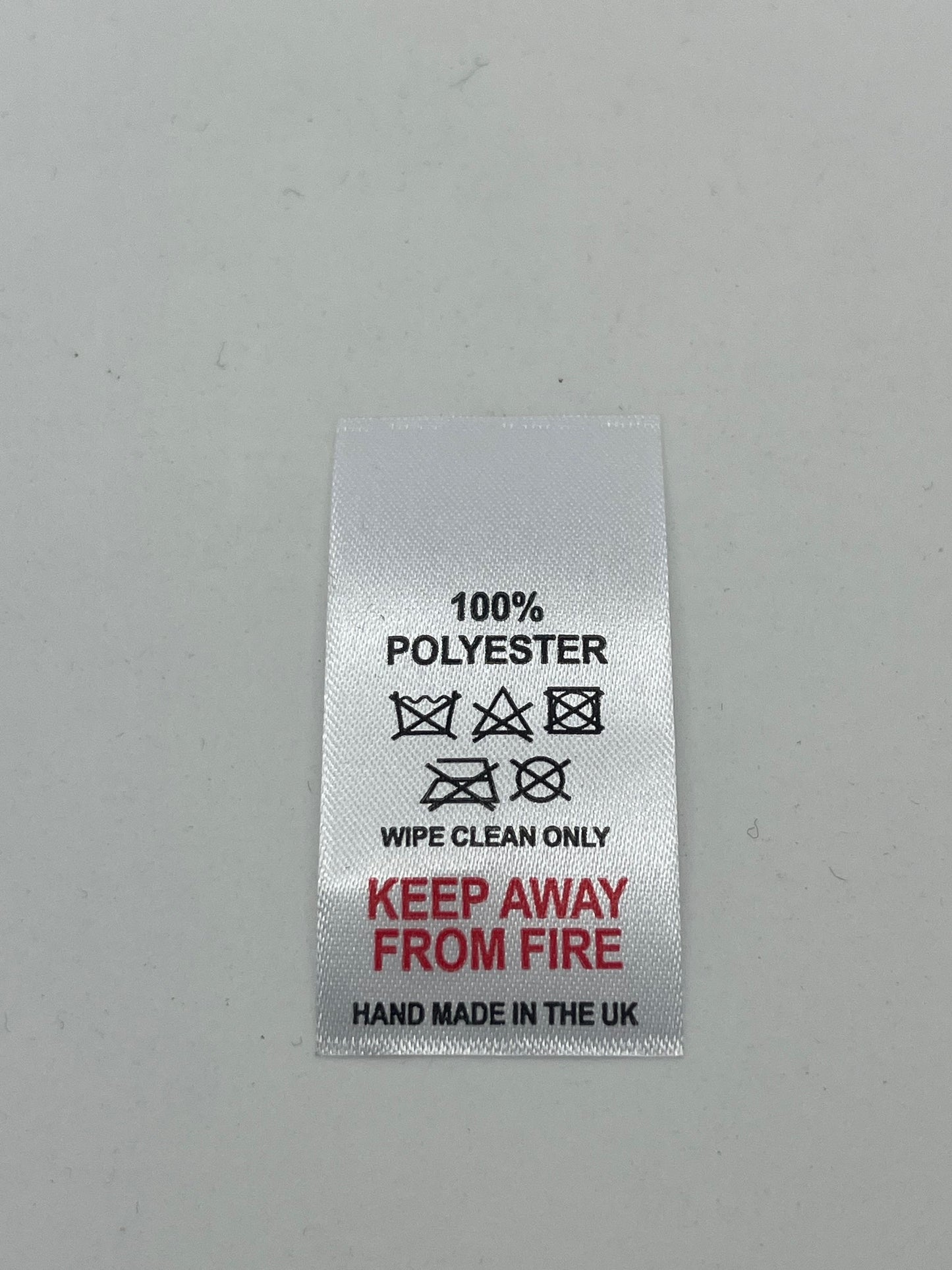 Poly-Satin Wash Care Labels various fibre contents (6)