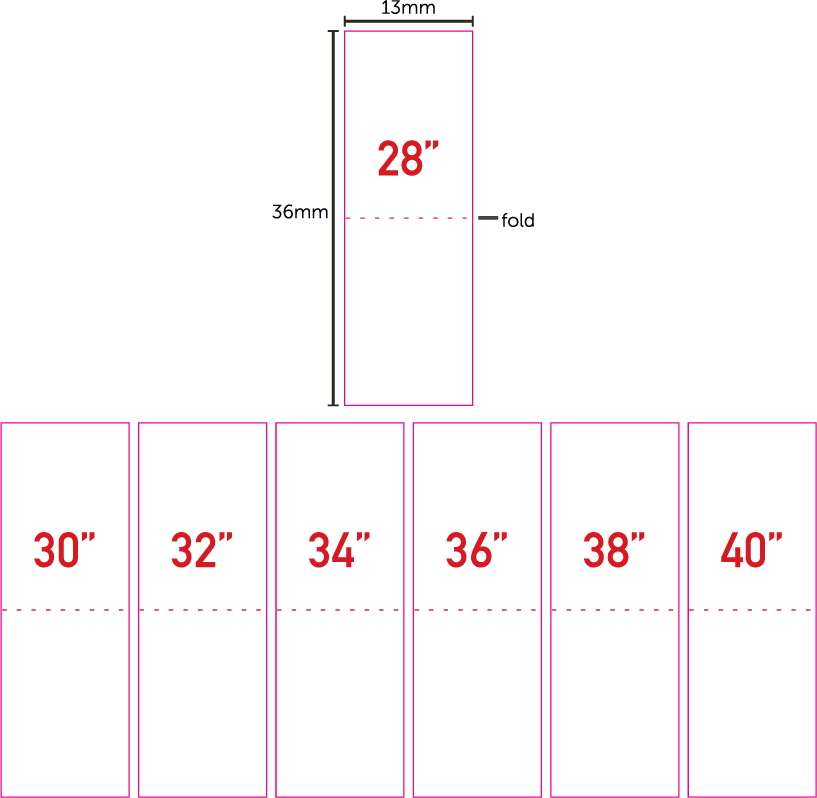 (2XS – 7XL) (4 – 40) – White Size Label