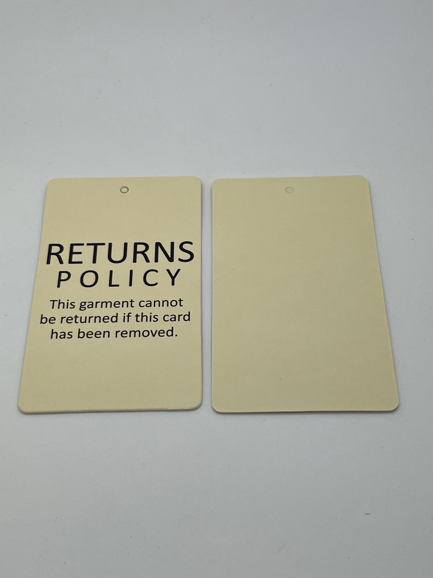 Thick Returns Policy Swing Ticket