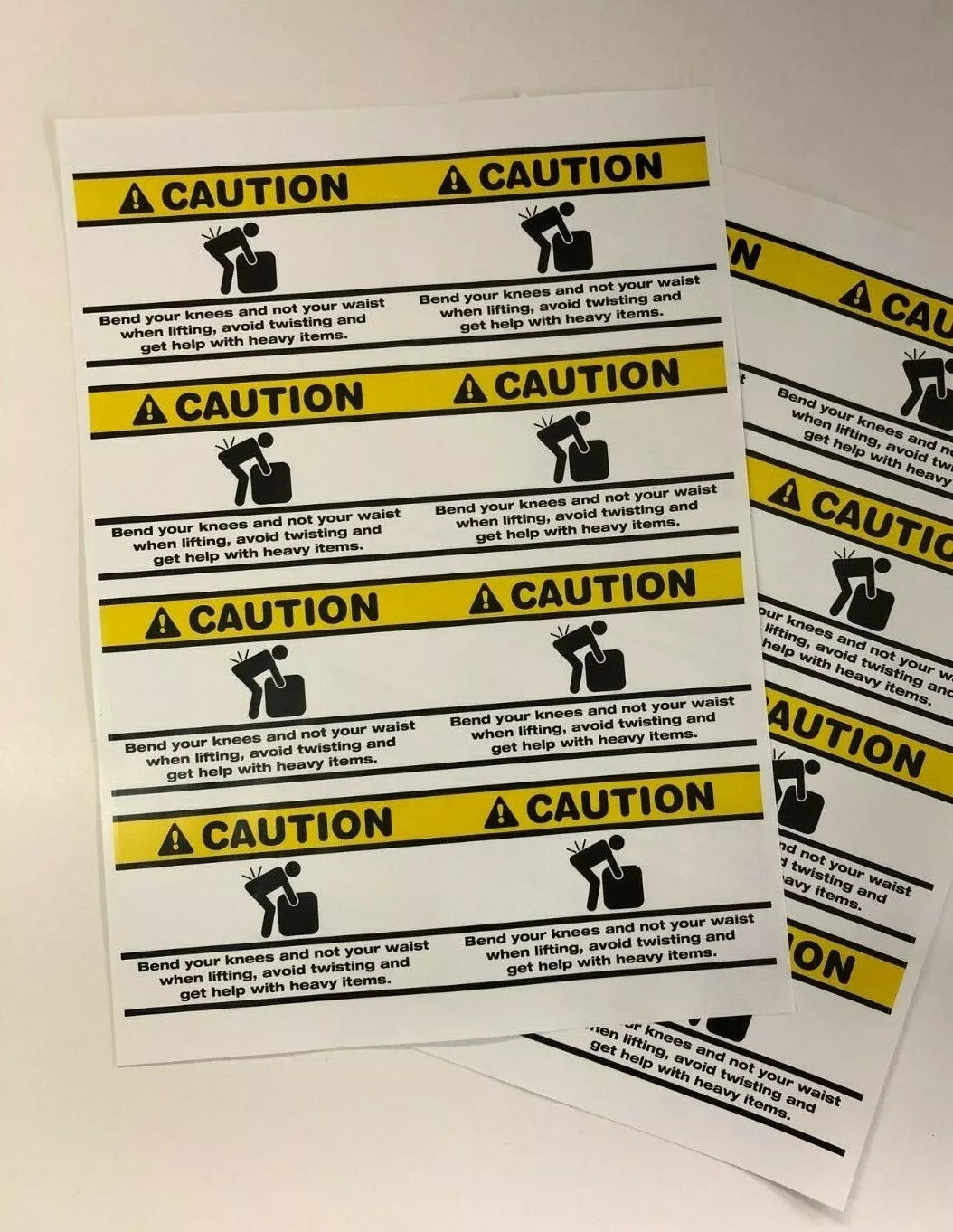CAUTION – Stickers