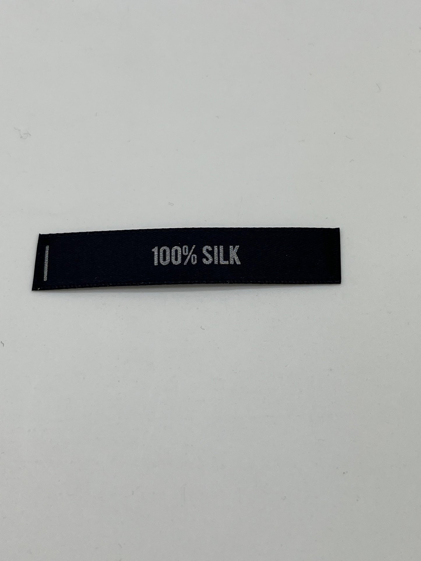 Black Poly-Satin Fibre Content – Garment Label