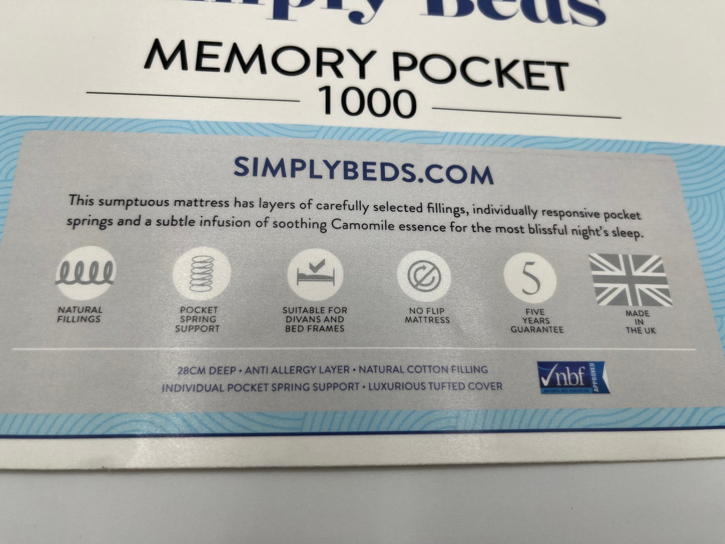Adhesive Mattress Labels / Low order quantities