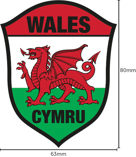 Welsh Dragon – Embroided Badge