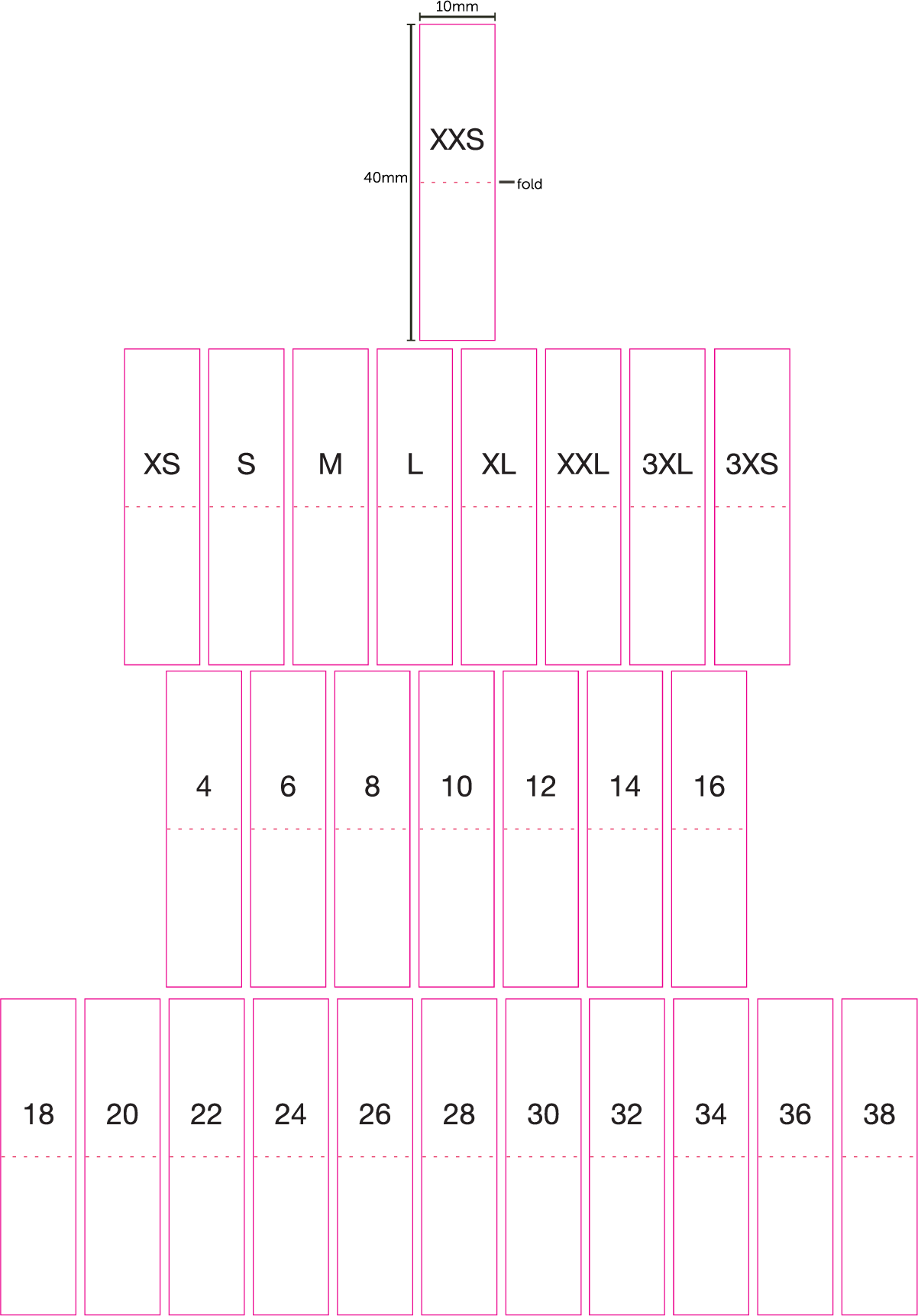 White size Tab Black text + Black size Tab White text