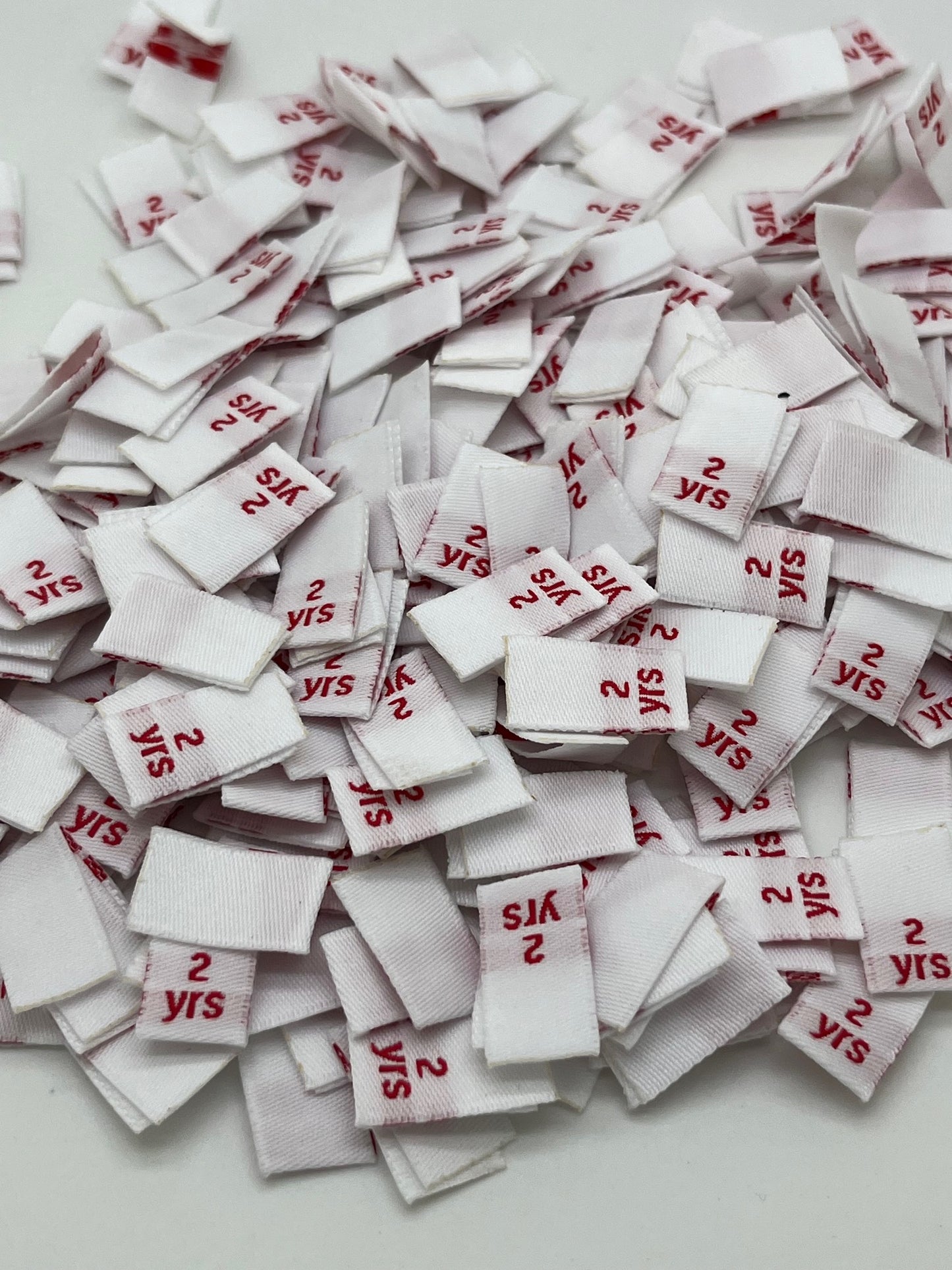 (2-10 Years) – White Size Labels