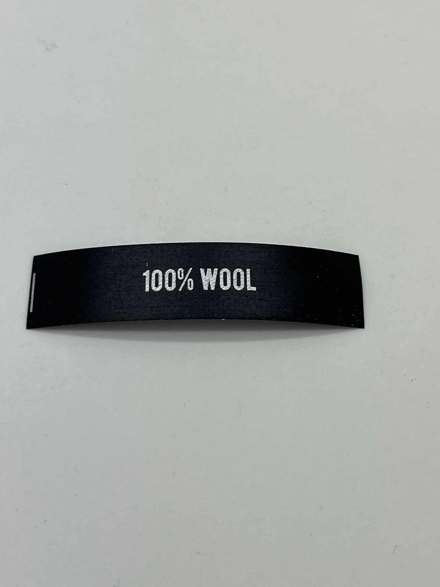 Black Poly-Satin Fibre Content – Garment Label