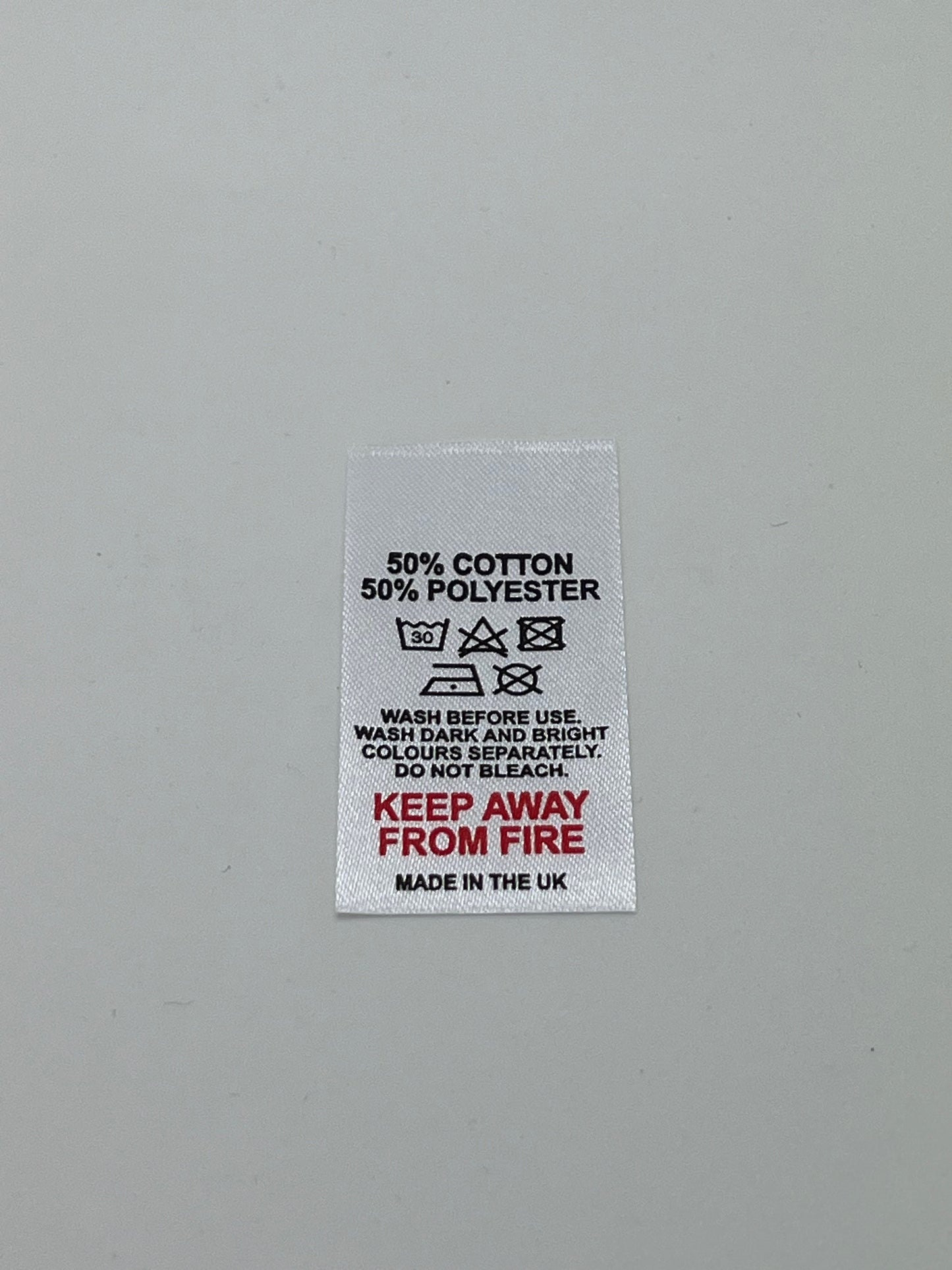 Poly-Satin Wash Care Labels various fibre contents (4)