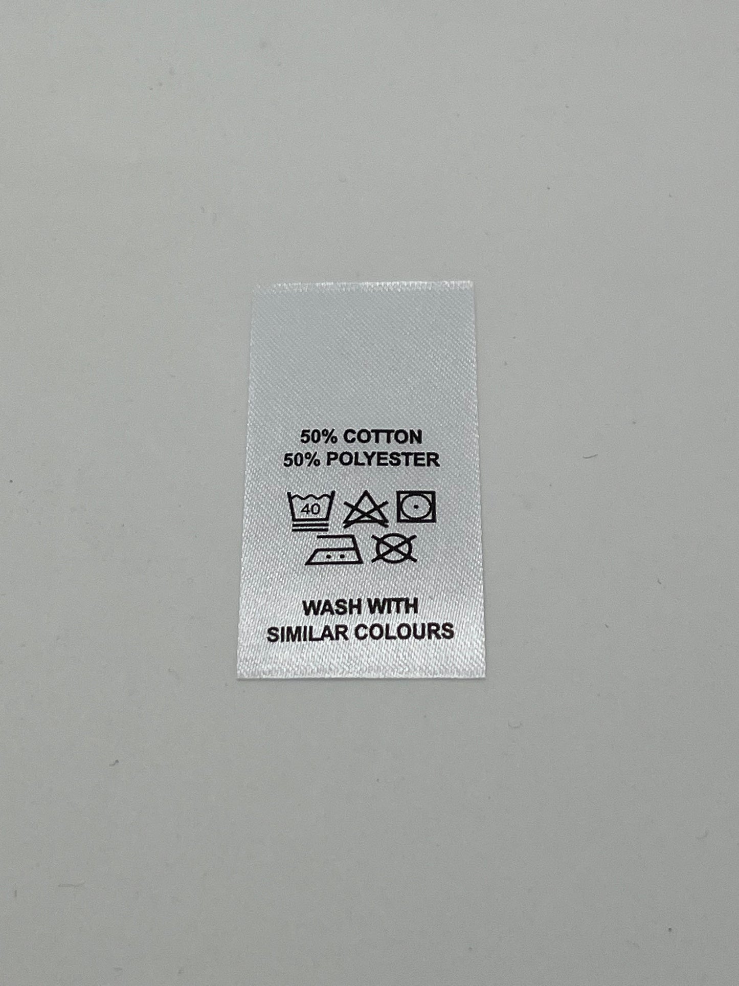 Poly-Satin Wash Care Labels various fibre contents (4)