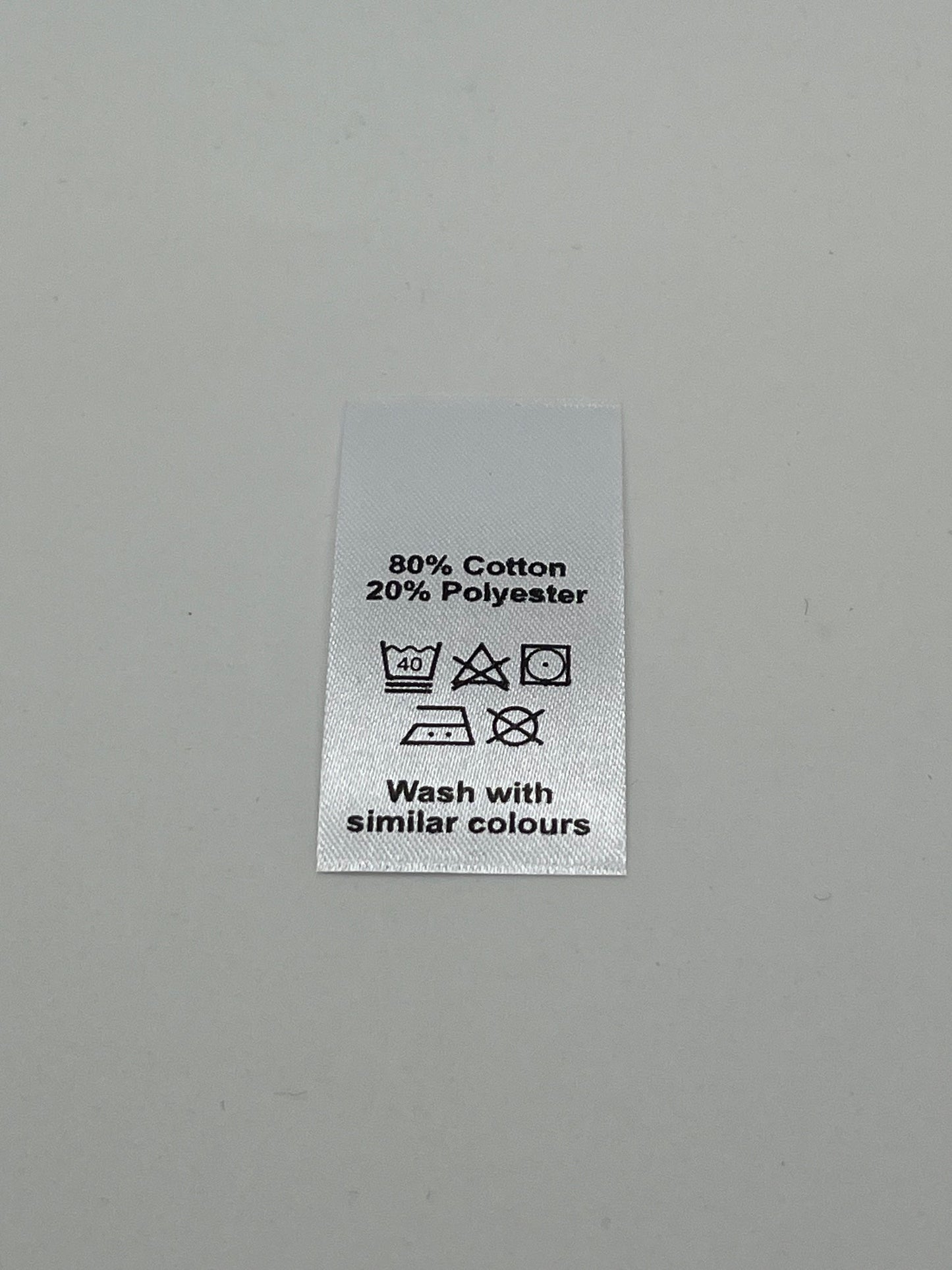 Poly-Satin Wash Care Labels various fibre contents (3)