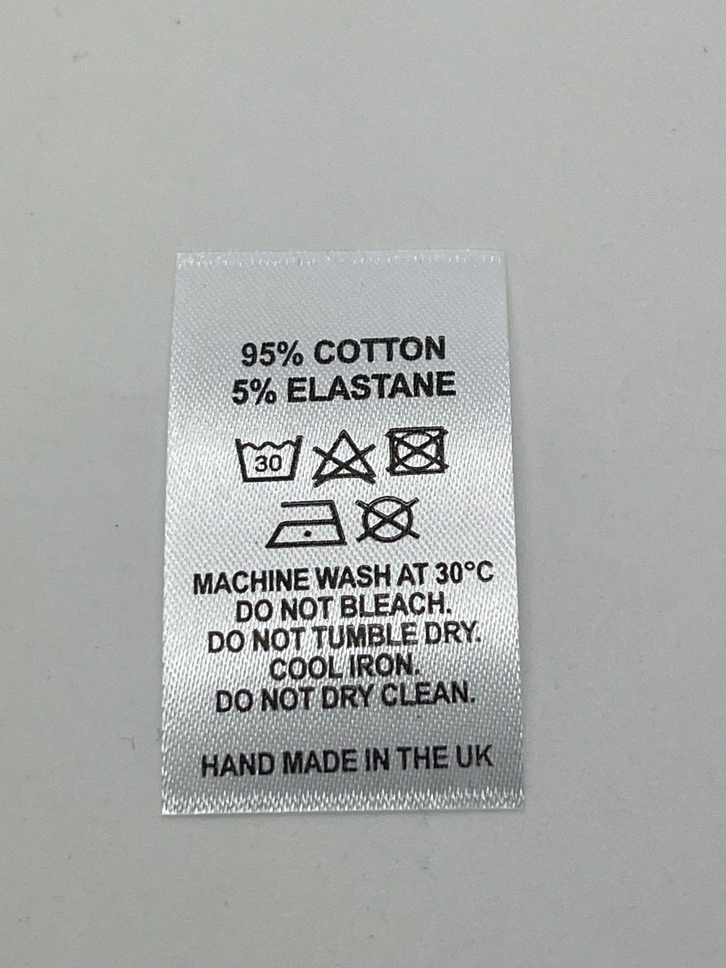 Poly-Satin Wash Care Labels various fibre contents (6)