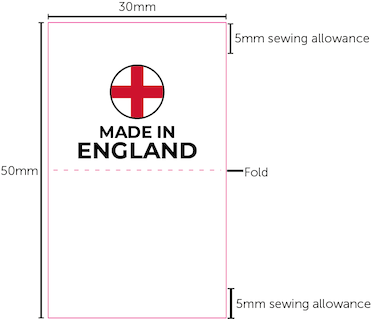 Made in England - Printed Label (REF B20)