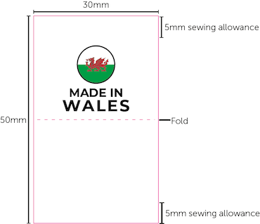 Made in Wales - Printed Label (REF B24)