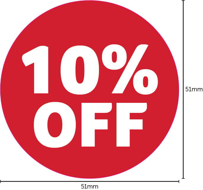 Sale adhesive stickers 51mm circles