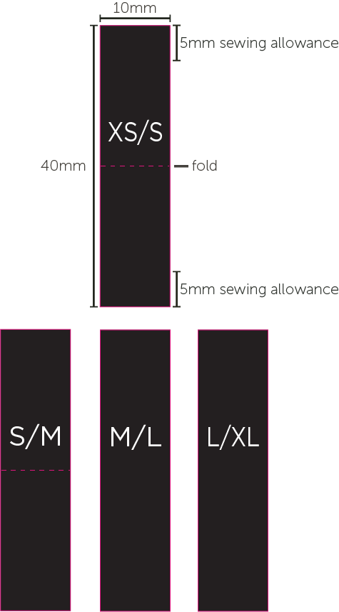 (S/M) & (M/L) – Black / White Size Labels