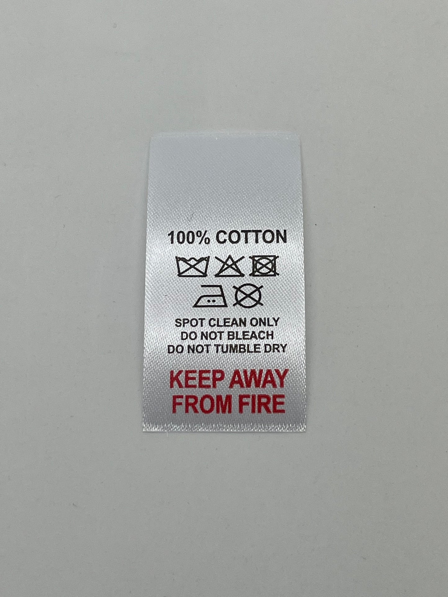Poly-Satin Wash Care Labels various fibre contents (4)