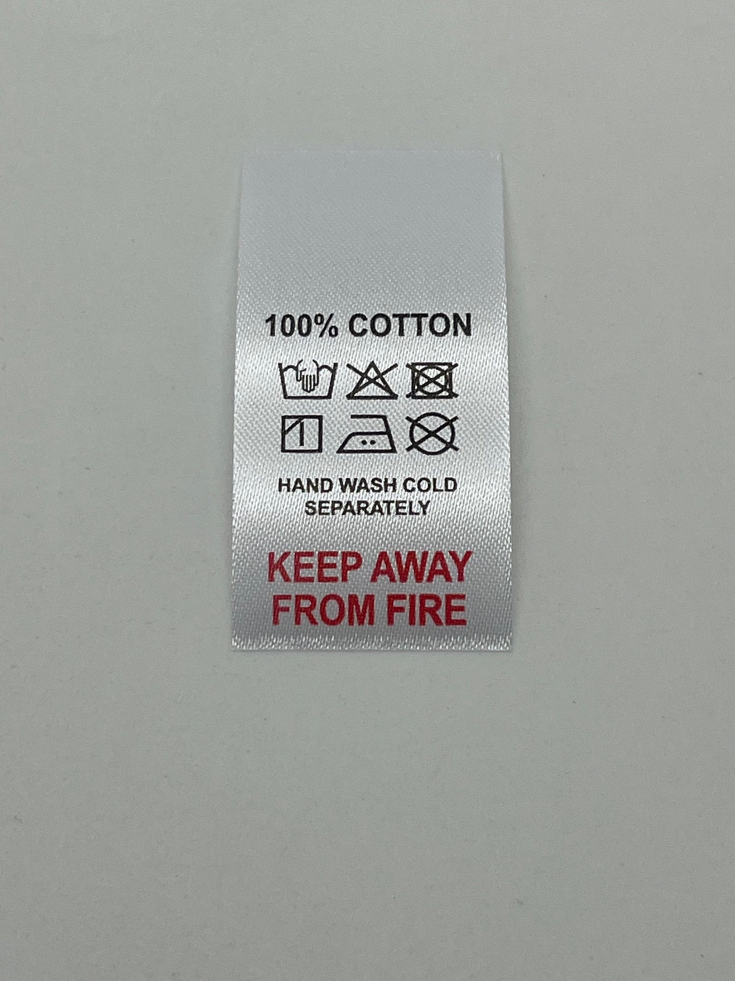 Poly-Satin Wash Care Labels various fibre contents (4)
